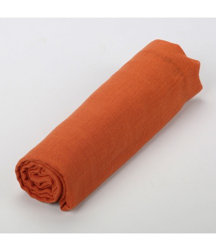 Brick Red Plain Maxi Tassel 180x90cm Cotton Hijab