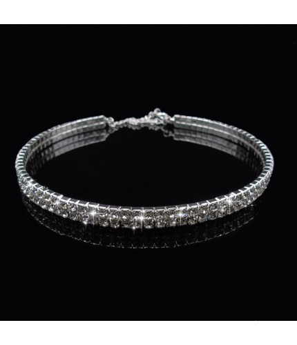 Crystal Two Row Choker