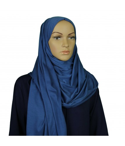 Teal Blue Cotton Maxi Jersey