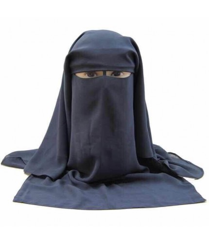 Dark Grey Niqab 