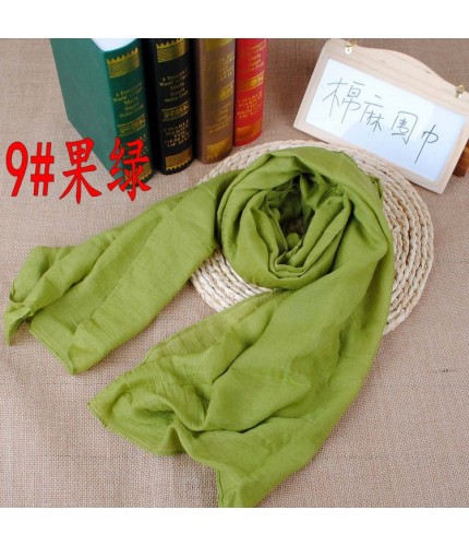 Fruit Green 180x140cm Cotton Plain Super Maxi Hijab Clearance