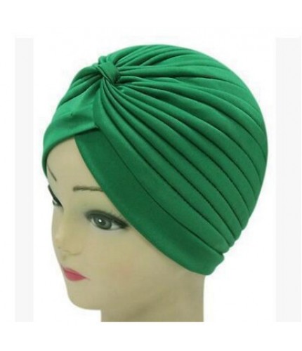Green Classic Turban Hijab Cap 