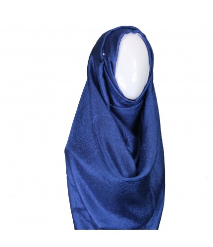 Navy Metallic Lustre Hijab Clearance