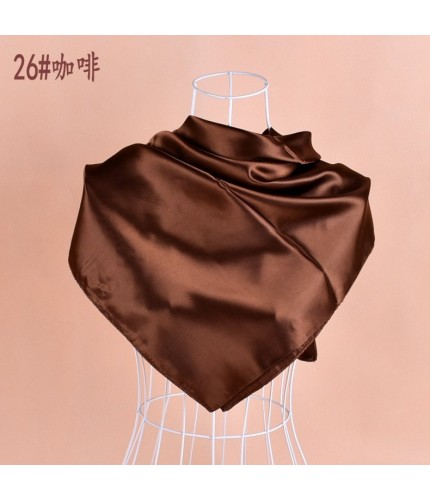 coffee Classic Satin Square Hijab