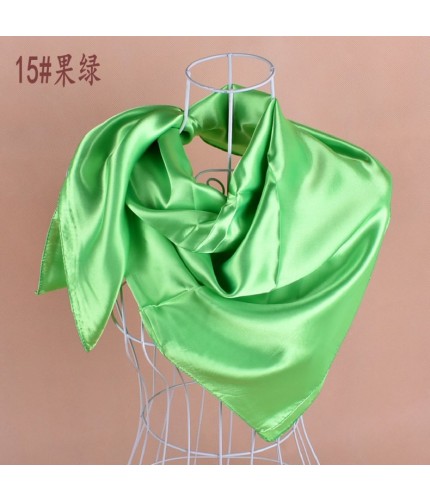 fruit green Classic Satin Square Hijab Clearance