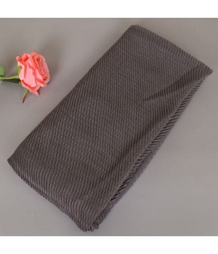 dark gray Crimpled Crinkle Hijab