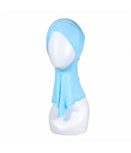 Sky Blue Modal Criss Cross Hijab Underscarf Clearance