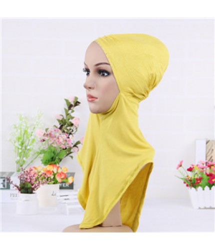 Gold Pinched Full Hijab Underscarf 
