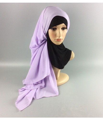 Lilac Soft Chiffon Crepe Hijab 