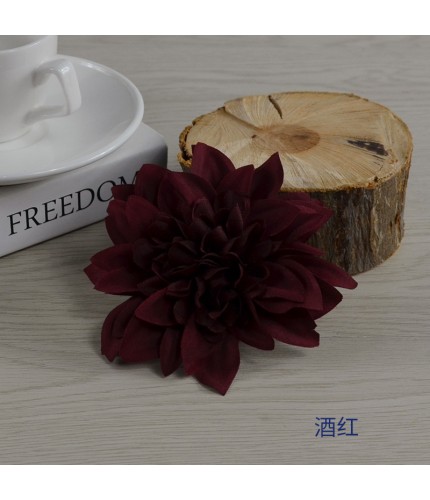 Burgundydiameter 10Cm Artificial Dahlia Head