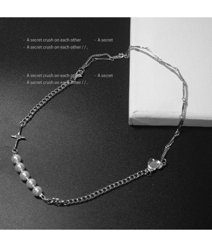 323 Love Cross Necklace Kstyle Necklace Clearance