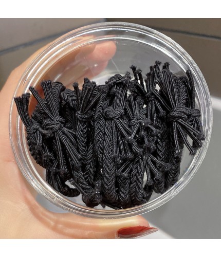2# Black Knotted Braid Style-20 Piece Set Hair Bands Clearance