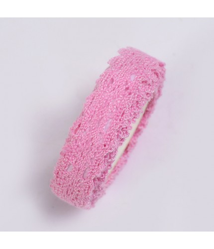 D1-6 Pink DIY Fabric Lace Tape Clearance