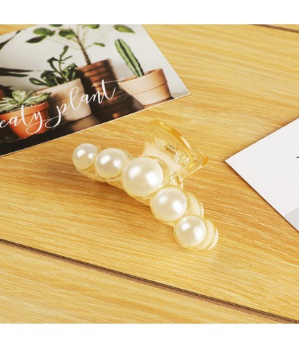 7 Cm Five Pearl Grasping Clip Kstyle Hair Grip Clearance