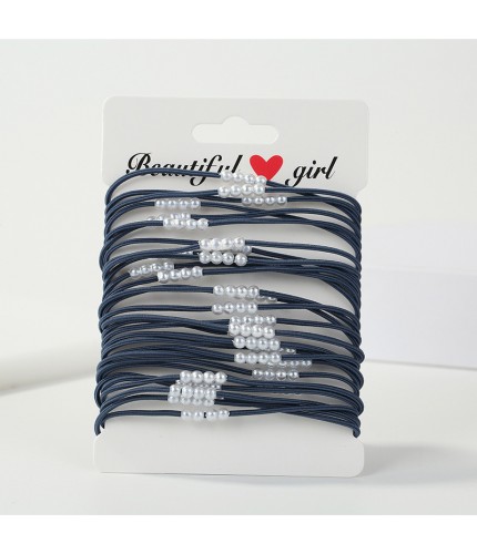 Navy Korean Style Hair Bands Clearance