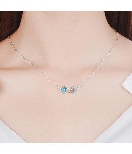 1112# Stars And Clouds Kstyle Necklace Clearance