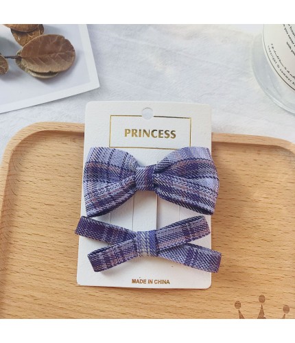 Grape Soda Set Korean Style Bow Hair Clips Clearance