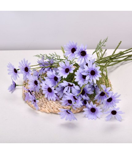Blue Purple Dutch Chrysanthemum Faux Flower Clearance