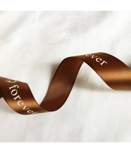Dark Coffee (2.5Cm Lovefover Ribbon) 30 Yards Long Ribbon