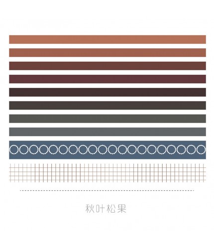 Autumn Leaf Pine Cone Decor Washi Tapes Clearance