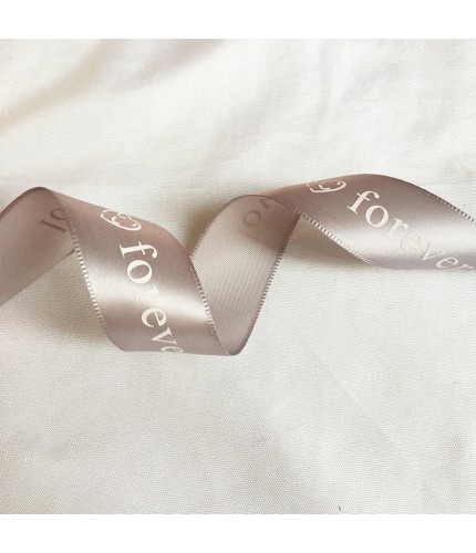 Light Gray (2.5Cm Lovefover Ribbon) 30 Yards Long Ribbon Clearance