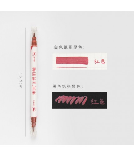 Refill Red Metallic Double Head Pen Clearance