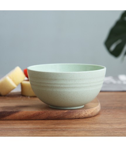 15cm Nordic Green Wheat Straw Eco Rice Bowl