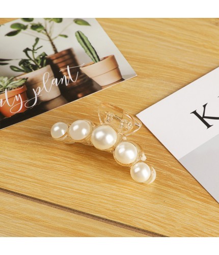 8Cm White Pearl Gripper Kstyle Hair Grip Clearance