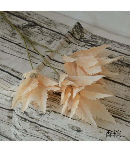 3 Mugwort Leaves Artificial Flower Stem Clearance