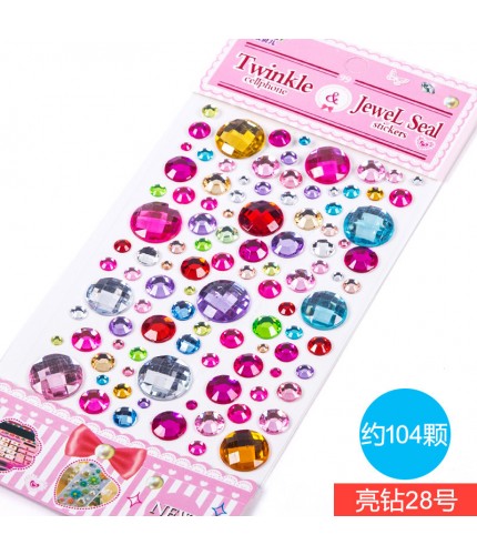 Bright Diamond No. 28 Acrylic Crystal Gem Stickers