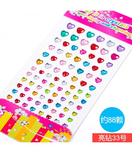Bright Diamond No. 33 Acrylic Crystal Gem Stickers