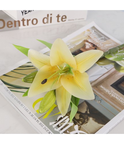 Yellow Mini Lilly Artificial Flower Clearance
