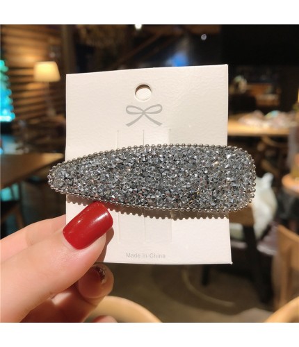 K113-4 Drop-Shaped Silver Korean Style Hair Clip Clearance