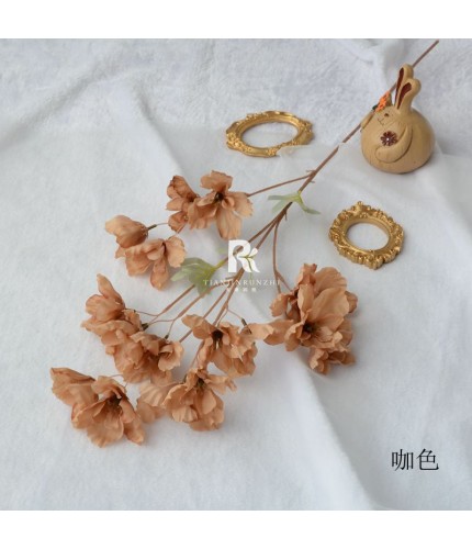 Single-Branch Happiness Flower Coffee Artificial Flower Clearance