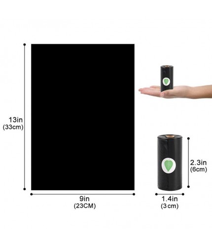 Black 4 Rolls In A Box Pet Poop Bags Clearance