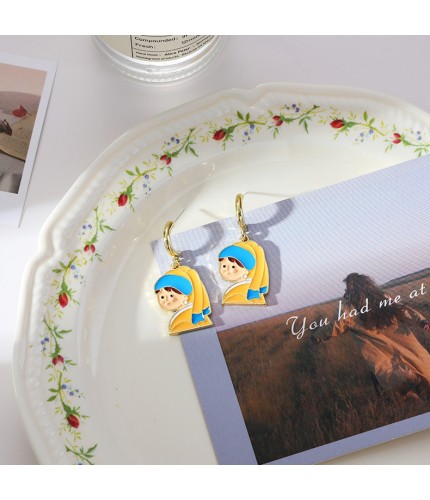 3 Portraits KStyle Earring Studs Clearance