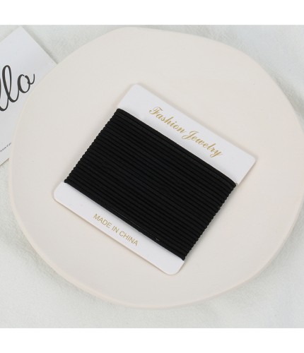 02 Black 24 Korean Style Hair Bands