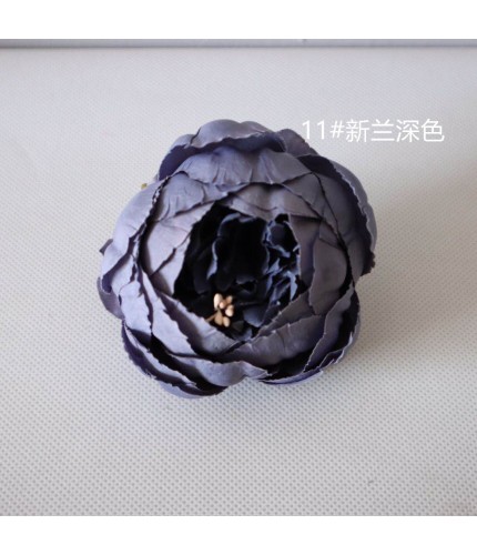11# Blue Grey Artificial Peony Head Clearance