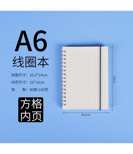 Cover A6 Grid Inside Page Notebook Clearance