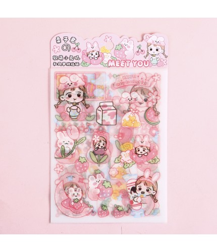 91779-Soft Cute Rabbit Sticker Sheet