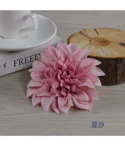 Bean Paste10Cm In Diameter Artificial Dahlia Head Clearance