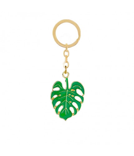 No. 15. Green Leaves Alloy Keyring Clearance