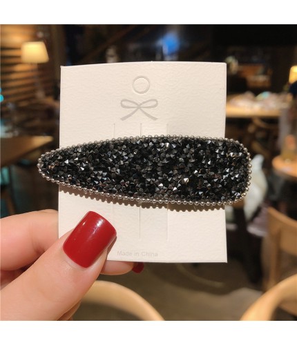 K113-1 Drop-Shaped Black Korean Style Hair Clip Clearance