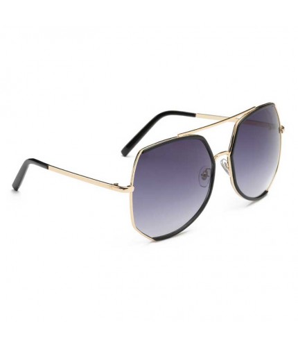 Angled Black & Gold Sunglasses