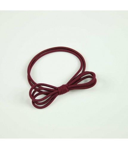 Maroon basic tie hairband