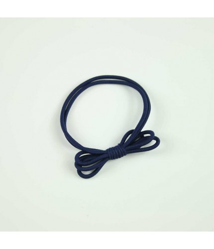 Navy basic tie hairband