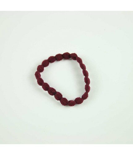 Maroon bobble hairband