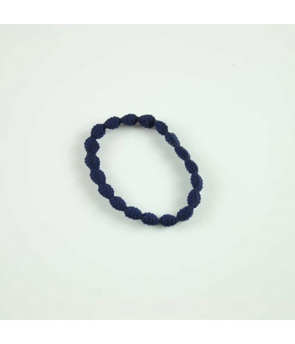 Navy bobble hairband