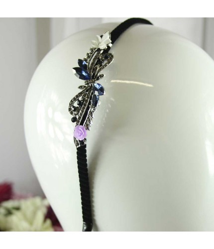 Geometry Blue Crystal Headband