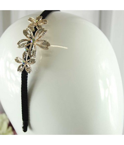 Gold Garden Crystal Headband